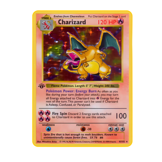4/102 BASE SET CHARIZARD 🔥🐉